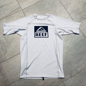 REEF LIFES SHORT GO SURFING WHITE RASH GUARD XL